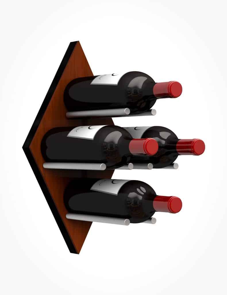 Create a Clean, Minimalist Design with Diamond Shaped Wine Racks
