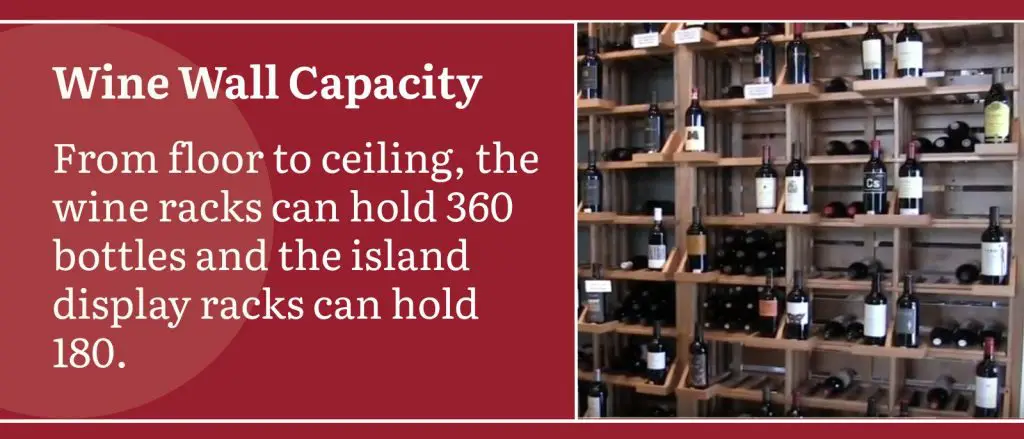 modern commercial wine cellar wall capacity