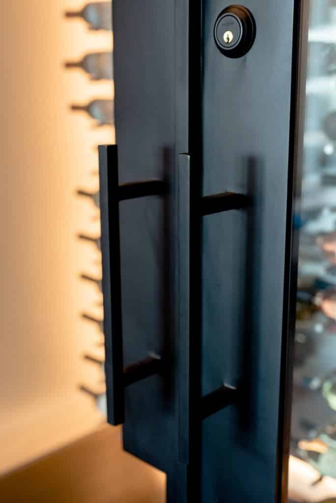 Glass Wine Closet High Rise Dallas Condo