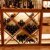 Diamond bins allow for bulk storage of your favorite wines.