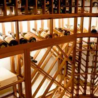 Wooden wine storage built with exquisite design and attention to detail.