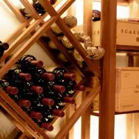 Maximize your storage by adding bins to your wine cellar racking.
