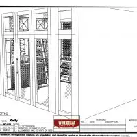 A good design will let you know how your custom wine cellar will look.