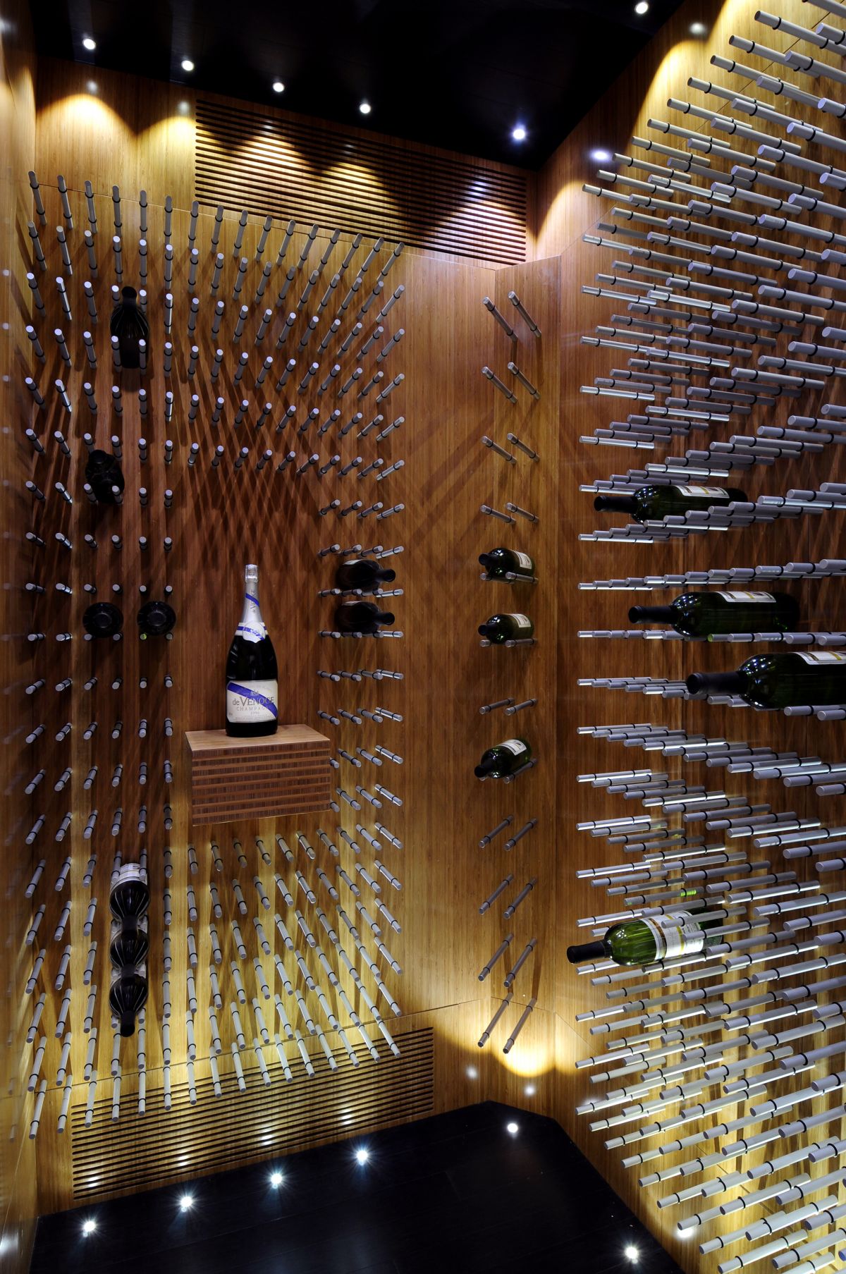 Ultra’s Curved Wine Rack Jazz Up Your Wine Showcase with Ultra Fusion