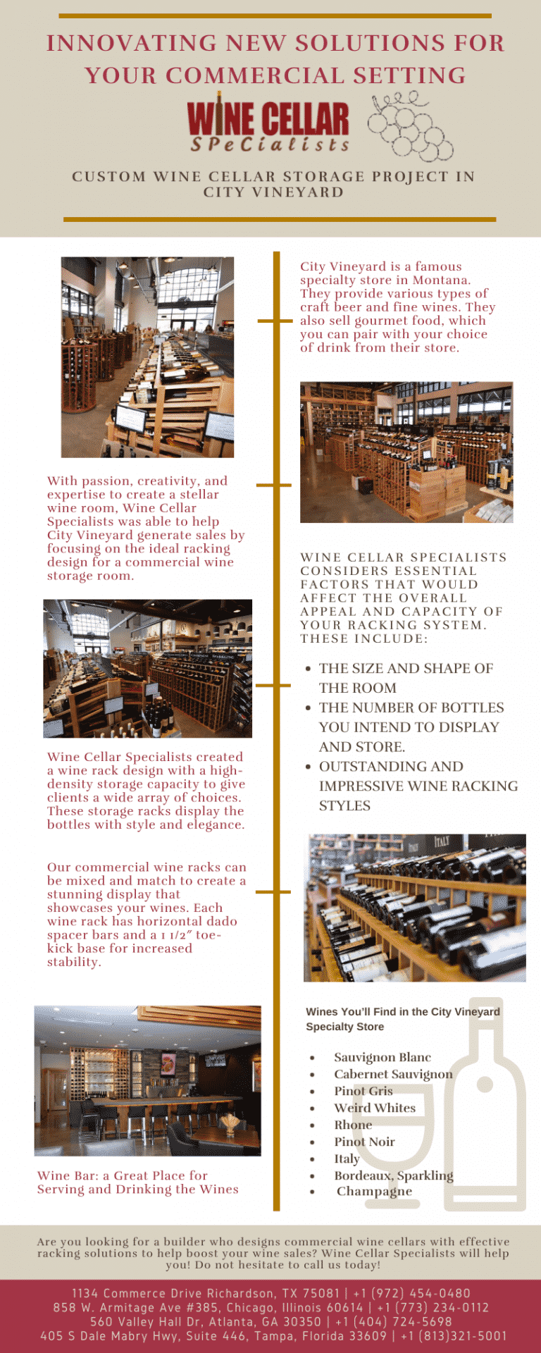 Innovating New Solutions for Your Commercial Setting Custom Wine