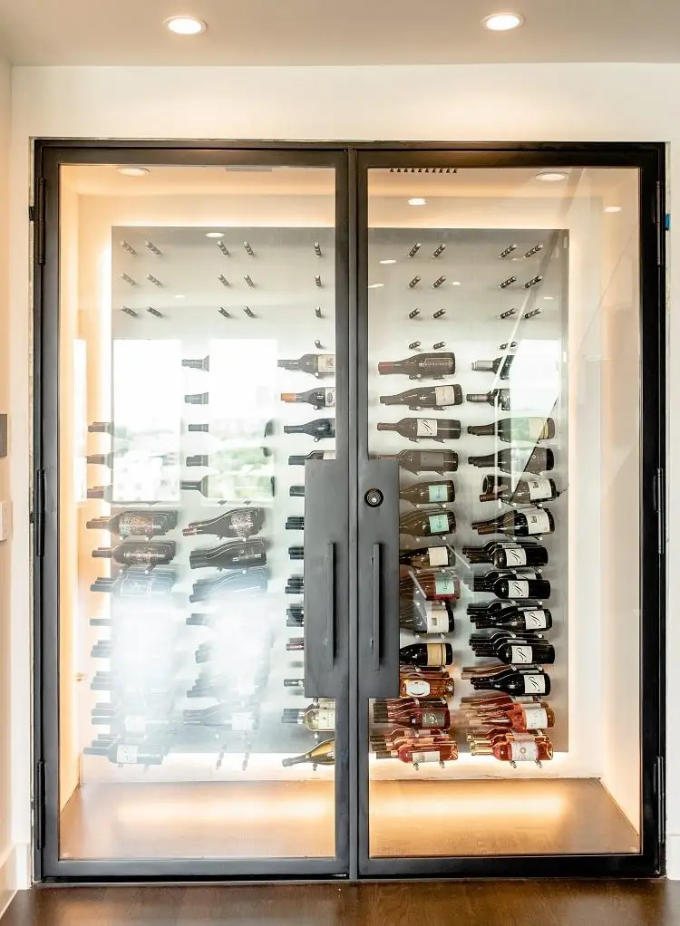 Modern Custom Closet Wine Cellar