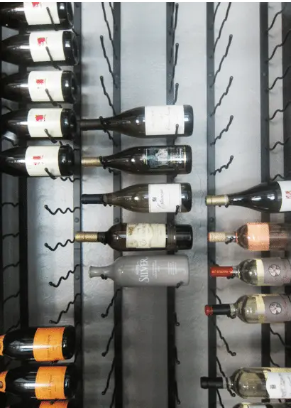 Modern Wine Cellar Design Created by Wine Cellar Specialists Using VintageView Metal Wine Racks