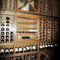 French style racking cubes New Orleans wine cellar