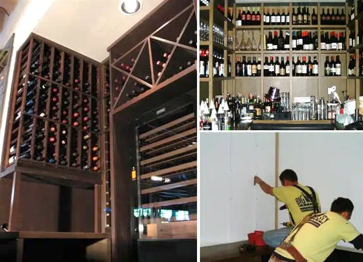 Commercial Custom Wine Cellars Designed for a Chicago Restaurant