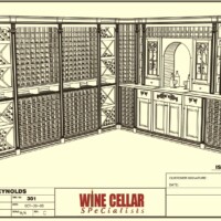 Custom Wine Cellars Washington 3D Left Custom Wine Cellars Washington 3D Left Elevation