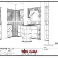 Custom Wine Cellars Chicago Design Drawing Barrel Dave