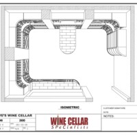 Custom Wine Cellars Chicago Illinois Design 3D Drawing Plan Dave