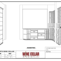 Residentail Custom Wine Racks Chicago Illinois Design Drawing 3D Dave
