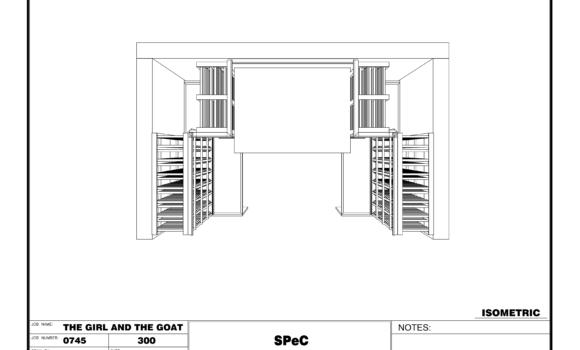Commercial Wine Cellar Design Girl and the Goat ISOMETRIC PLAN