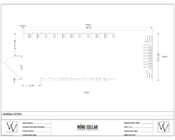 Contemporary Custom Wine Cellars Atlanta Project Plan View Drawing