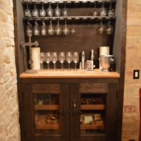 Wine Tasting Room includes a Glass Display Rack and Humidor