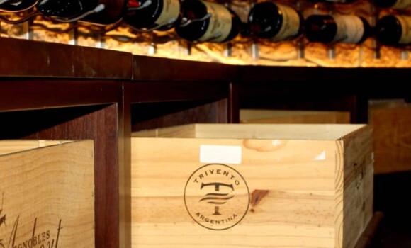 Rolling Case Storage - Wine Cellar Design Coppell Texas Project