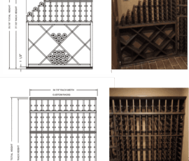 Texas custom wine racks Philips project
