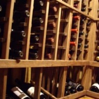 Close up of the Wine Rack Display Row