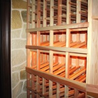 12.Custom Redwood Wine Racks in Colleyville, Texas Project