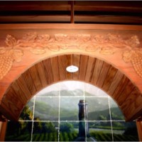 29. Custom Wine Cellar - Solid Arch with Wine Carving - Colleyville, Texas