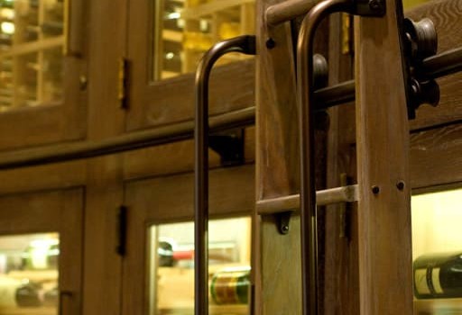 Ladder with double hand grips