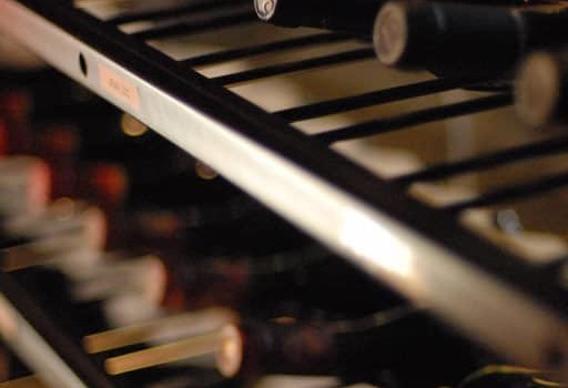 Inside cellar side of racking.