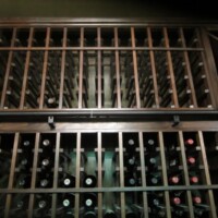 Individual bottle storage and matte black ladder rail