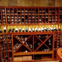 7 - Wine Racks and Bins - Lighted Display Row, Solid X cubes and Case Storage