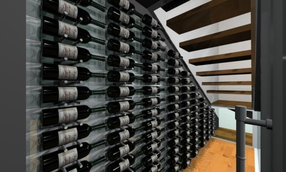 3D Drawing Dallas Contemporary Wine Cellar Project