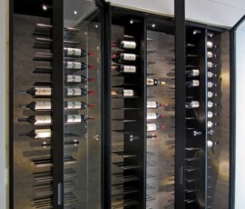 Contemporary Metal Wine Rack Display Texas Master Builders