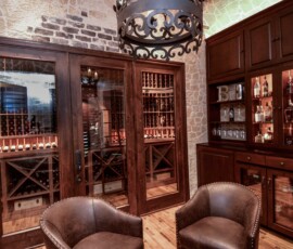 A look into the entertaining and storage areas of this wine cellar. An area like this will charm potential buyers, increasing the resale value of your home.