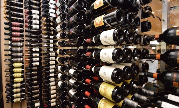 A Custom Commercial Wine Cellar Needs Quality Wine Racks. Jasper's Restaurant at Cityline in Richardson Texas Chose Wall Mounted Racks and Floor to Ceiling Racks, Keeping Their Wine Safe and Accesible