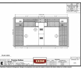 Wine Room with Wood Racks in Preston Hollow, Dallas, TX