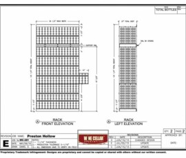 Wine Room with Wood Racks in Preston Hollow, Dallas, TX (Design Image 2 of 10)