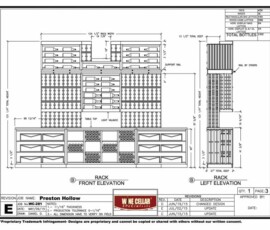 Wine Room with Wood Racks in Preston Hollow, Dallas, TX
