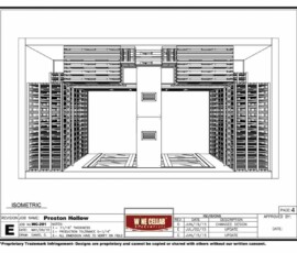 Wine Room with Wood Racks in Preston Hollow, Dallas, TX (Design Image 4 of 10)
