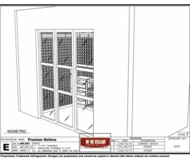 Wine Room with Wood Racks in Preston Hollow, Dallas, TX (Design image 6 of 10)