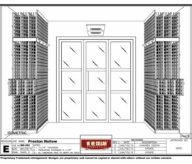 Wine Room with Wood Racks in Preston Hollow, Dallas, TX (Design image 8 of 10)