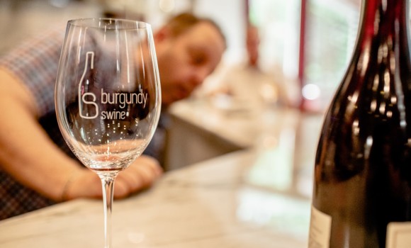 Commercial Custom Wine Room- Restaurant- Wine Lounge- Burgundy Swine