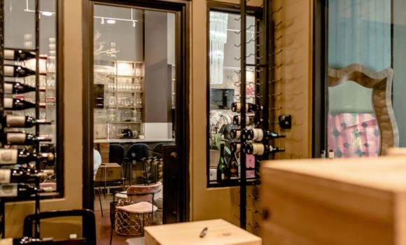 Commercial Custom Wine Room- Restaurant- Wine Lounge- Burgundy Swine