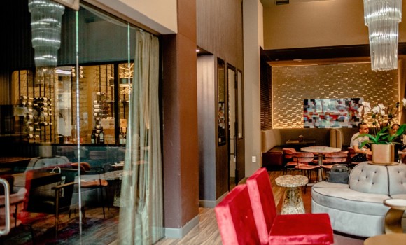 Commercial Custom Wine Room- Restaurant- Wine Lounge- Burgundy Swine