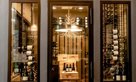 Commercial Custom Wine Room- Restaurant- Wine Lounge- Burgundy Swine