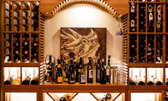 Residential Custom Wine Cellars- North Dallas Wine Room Iron Door- Wine Cellar Specialists