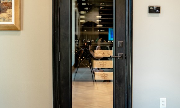 Stunning Modern Wine Cellar- North Dallas- Wine Cellar Specialists