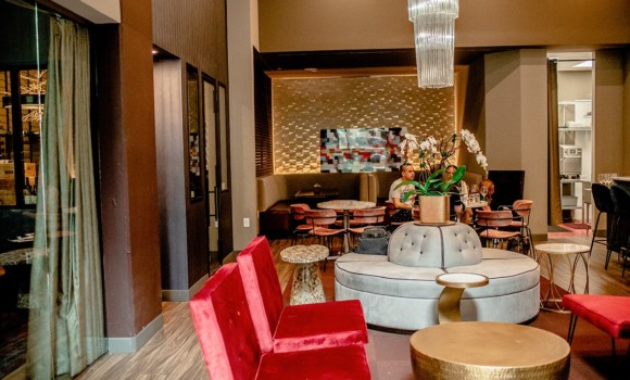 Commercial Custom Wine Room- Restaurant- Wine Lounge- Burgundy Swine