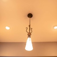 A beautiful light to compliment the entire wine cellar.