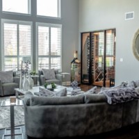 Enjoy the wines with your friends in this living room next to the wine room area.
