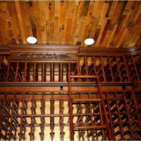 07 – Wine Cellar Doors Residential Designs Wood and Wrought Iron