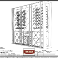 1 - Final perspective of this  retirement home's small wine cellar design
